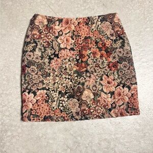 Floral Tapestry Skirt - Multicolor Daphnea Paris